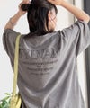 Classical Elf《JaVaジャバコラボ》色褪せで魅せる、ラフな品格。綿100%前後2WAYアシッド刺繍ユルTEE(半袖)商品サムネイル-5