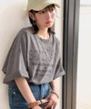 Classical Elf《JaVaジャバコラボ》色褪せで魅せる、ラフな品格。綿100%前後2WAYアシッド刺繍ユルTEE(半袖)商品サムネイル-6