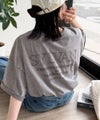 Classical Elf《JaVaジャバコラボ》色褪せで魅せる、ラフな品格。綿100%前後2WAYアシッド刺繍ユルTEE(半袖)商品サムネイル-10