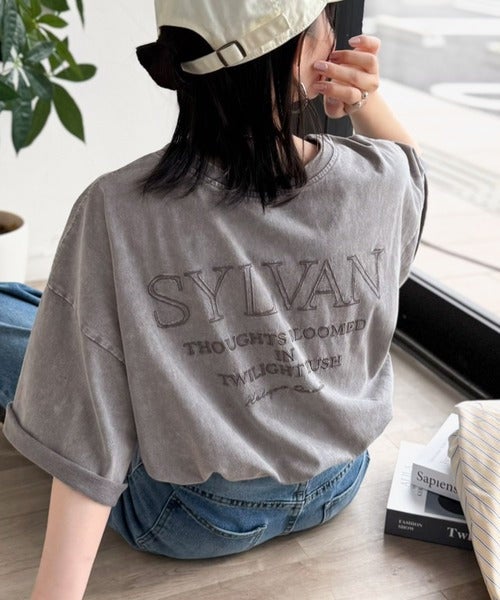 Classical Elf《JaVaジャバコラボ》色褪せで魅せる、ラフな品格。綿100%前後2WAYアシッド刺繍ユルTEE(半袖)商品画像-10