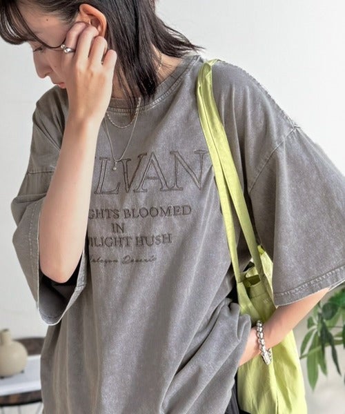 Classical Elf《JaVaジャバコラボ》色褪せで魅せる、ラフな品格。綿100％前後２WAYアシッド刺繍ユルTEE（半袖）商品画像-11