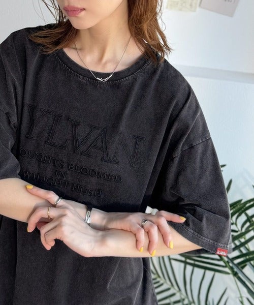 Classical Elf《JaVaジャバコラボ》色褪せで魅せる、ラフな品格。綿100％前後２WAYアシッド刺繍ユルTEE（半袖）商品画像-13