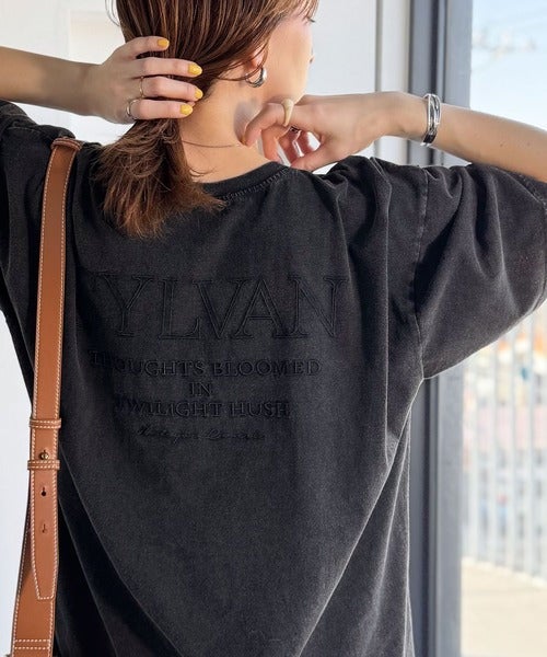 Classical Elf《JaVaジャバコラボ》色褪せで魅せる、ラフな品格。綿100%前後2WAYアシッド刺繍ユルTEE(半袖)商品画像-14