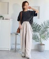 Classical Elf《JaVaジャバコラボ》色褪せで魅せる、ラフな品格。綿100%前後2WAYアシッド刺繍ユルTEE(半袖)商品サムネイル-17
