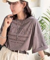Classical Elf《JaVaジャバコラボ》色褪せで魅せる、ラフな品格。綿100%前後2WAYアシッド刺繍ユルTEE(半袖)商品サムネイル-21