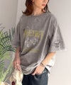 Classical Elf《JaVaジャバコラボ》キャッチーな個性派スタイル。綿100％前後2wayアシッドウォッシュビッグロックTシャツ(半袖）商品サムネイル-8
