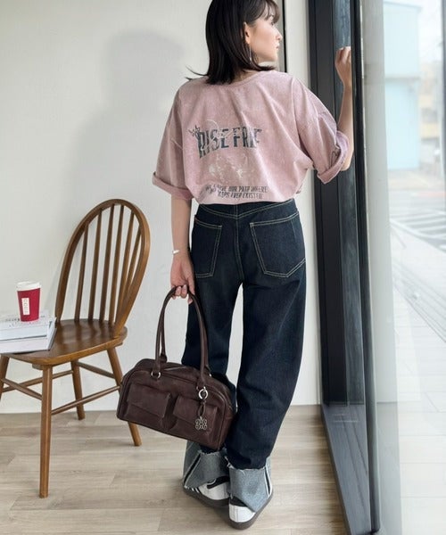 Classical Elf《JaVaジャバコラボ》キャッチーな個性派スタイル。綿100%前後2wayアシッドウォッシュビッグロックTシャツ(半袖)商品画像-37