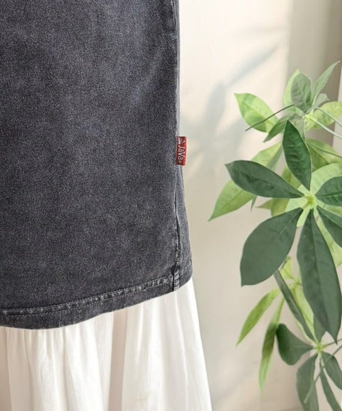 Classical Elf《JaVaジャバコラボ》キャッチーな個性派スタイル。綿100%前後2wayアシッドウォッシュビッグロックTシャツ(半袖)商品画像-40