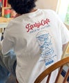 Classical Elf《JaVaジャバコラボ》遊び心のあるカフェロゴが映えるバックプリントT。刺繍使いハンバーガーデザインTシャツ商品サムネイル-1