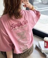 Classical Elf《JaVaジャバコラボ》遊び心のあるカフェロゴが映えるバックプリントT。刺繍使いハンバーガーデザインTシャツ商品サムネイル-3