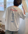 Classical Elf《JaVaジャバコラボ》遊び心のあるカフェロゴが映えるバックプリントT。刺繍使いハンバーガーデザインTシャツ商品サムネイル-5