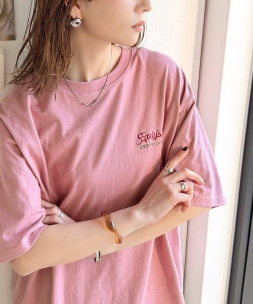 Classical Elf《JaVaジャバコラボ》遊び心のあるカフェロゴが映えるバックプリントT。刺繍使いハンバーガーデザインTシャツ商品画像-29