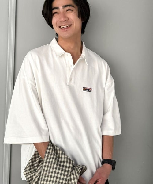 Classical Elf《JaVaジャバコラボ》ヘビロテ確定。綿100%ヘビーウェイト素材スーパーワイドシルエット衿ポロシャツ商品画像-10