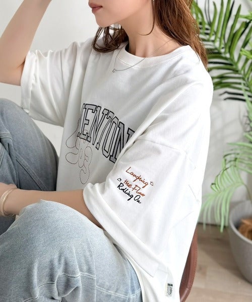 Classical Elf《JaVaジャバコラボ》【吸水速乾機能付き】Tシャツ派にこそ試してほしい!さらっと夏場も快適なカレッジロゴ 飛び刺繍 ミニ裏毛Tシャツ商品画像-11
