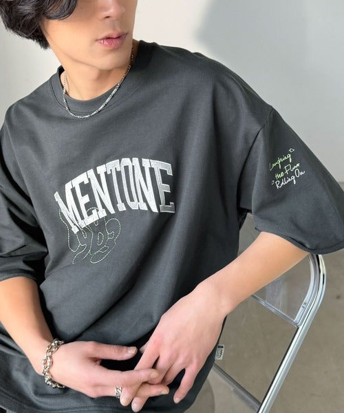 Classical Elf《JaVaジャバコラボ》【吸水速乾機能付き】Tシャツ派にこそ試してほしい!さらっと夏場も快適なカレッジロゴ 飛び刺繍 ミニ裏毛Tシャツ商品画像-21