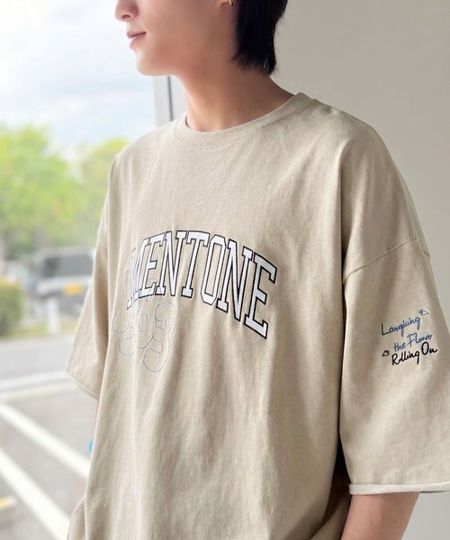 Classical Elf《JaVaジャバコラボ》【吸水速乾機能付き】Tシャツ派にこそ試してほしい！さらっと夏場も快適なカレッジロゴ 飛び刺繍 ミニ裏毛Tシャツ商品画像-33