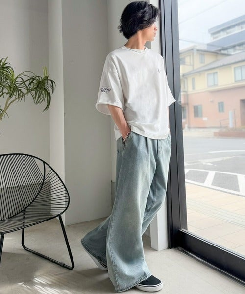 Classical Elf《JaVaジャバコラボ》【吸水速乾機能付き】しっかり厚地素材でもサラッと快適。フレンチブルドッグ刺繍 ミニ裏毛 スウェットライクTシャツ商品画像-8