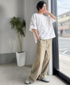 Classical Elf《JaVaジャバコラボ》【吸水速乾機能付き】しっかり厚地素材でもサラッと快適。フレンチブルドッグ刺繍 ミニ裏毛 スウェットライクTシャツ商品サムネイル-13