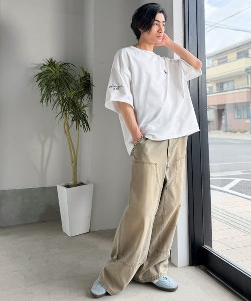 Classical Elf《JaVaジャバコラボ》【吸水速乾機能付き】しっかり厚地素材でもサラッと快適。フレンチブルドッグ刺繍 ミニ裏毛 スウェットライクTシャツ商品画像-13