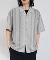 URBAN COLLECTION ストライプ 無地オープンカラーシャツ メンズ商品サムネイル-3