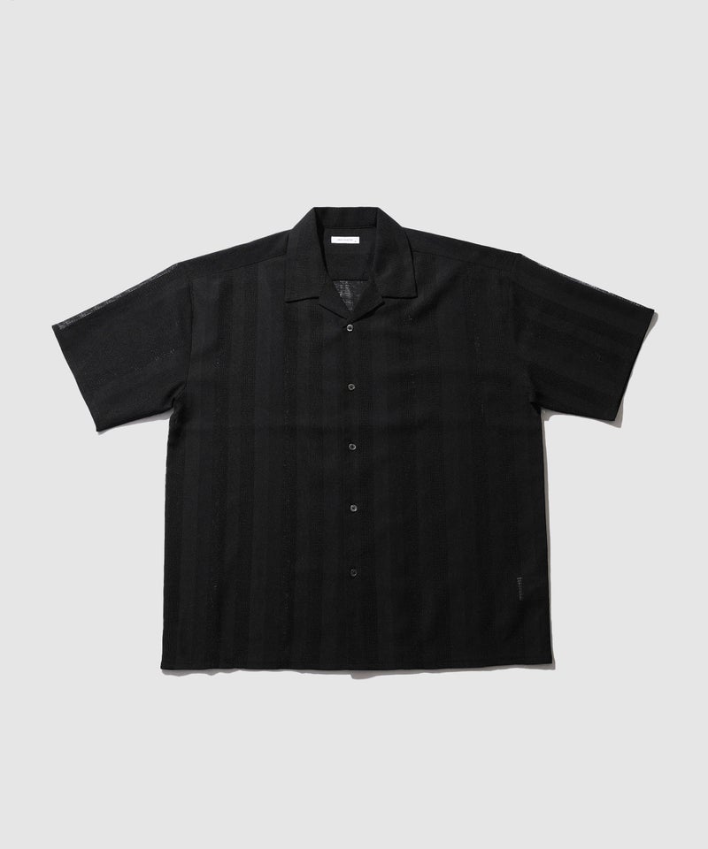 URBAN COLLECTION  ストライプ 無地オープンカラーシャツ メンズ商品画像-4