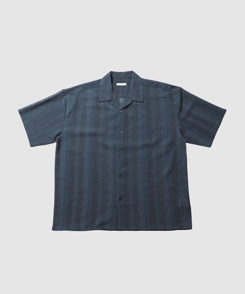 URBAN COLLECTION  ストライプ 無地オープンカラーシャツ メンズ商品画像-5