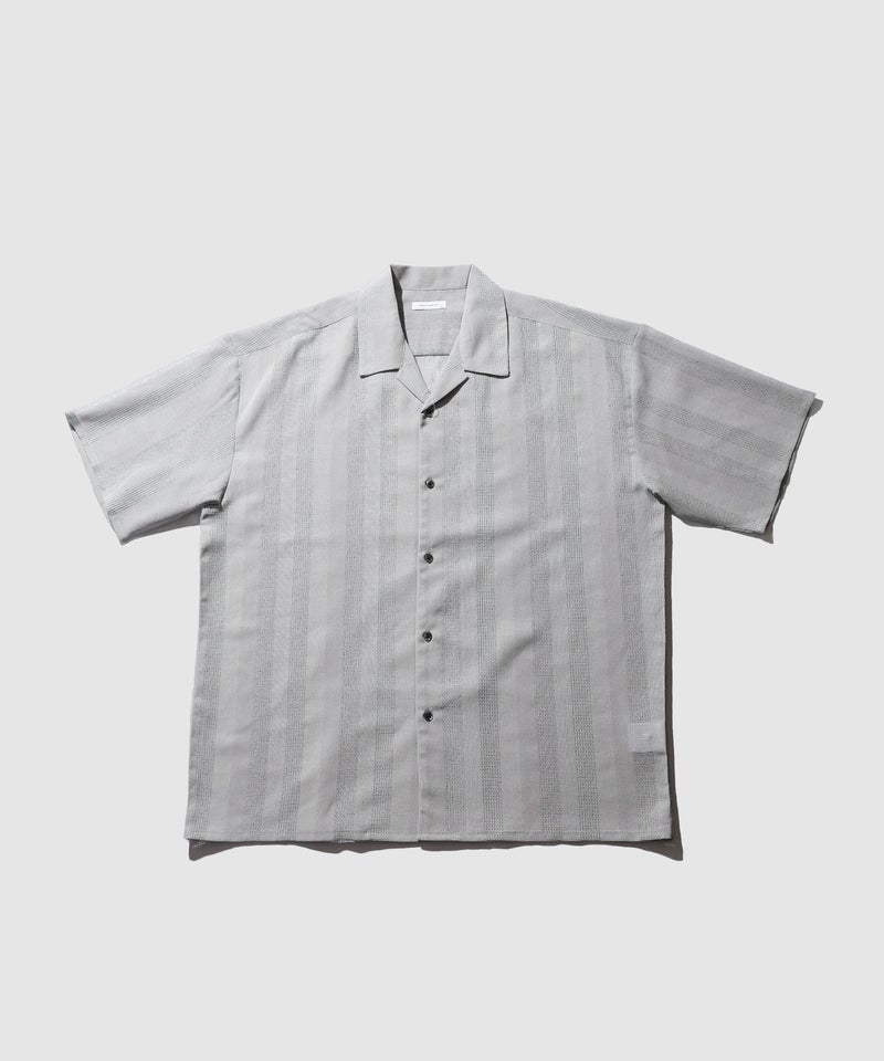 URBAN COLLECTION ストライプ 無地オープンカラーシャツ メンズ商品画像-6