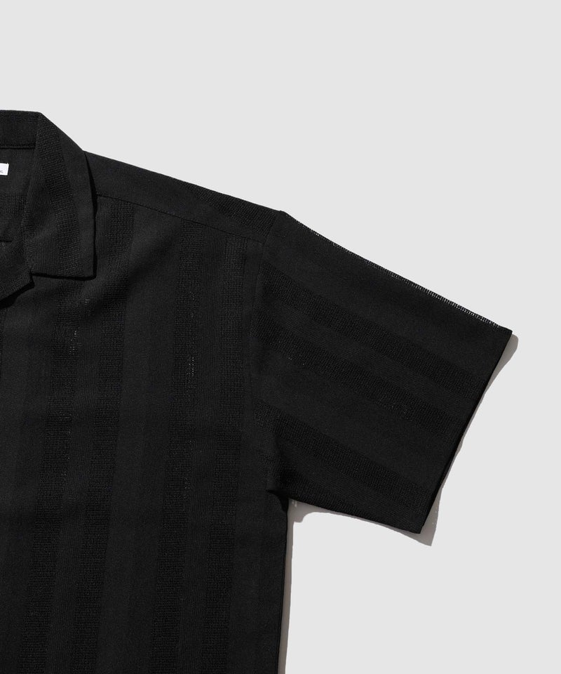 URBAN COLLECTION ストライプ 無地オープンカラーシャツ メンズ商品画像-8