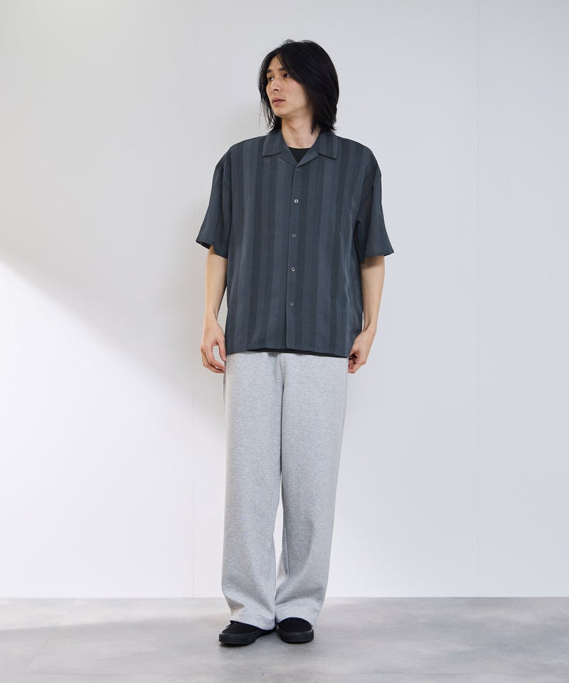 URBAN COLLECTION  ストライプ 無地オープンカラーシャツ メンズ商品画像-8