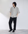 URBAN COLLECTION  ストライプ 無地オープンカラーシャツ メンズ商品サムネイル-10