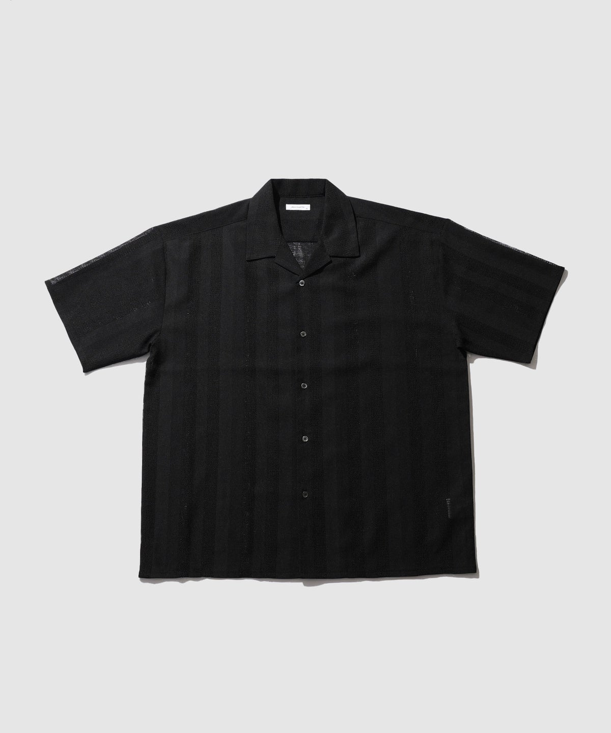 URBAN COLLECTION ストライプ 無地オープンカラーシャツ メンズ