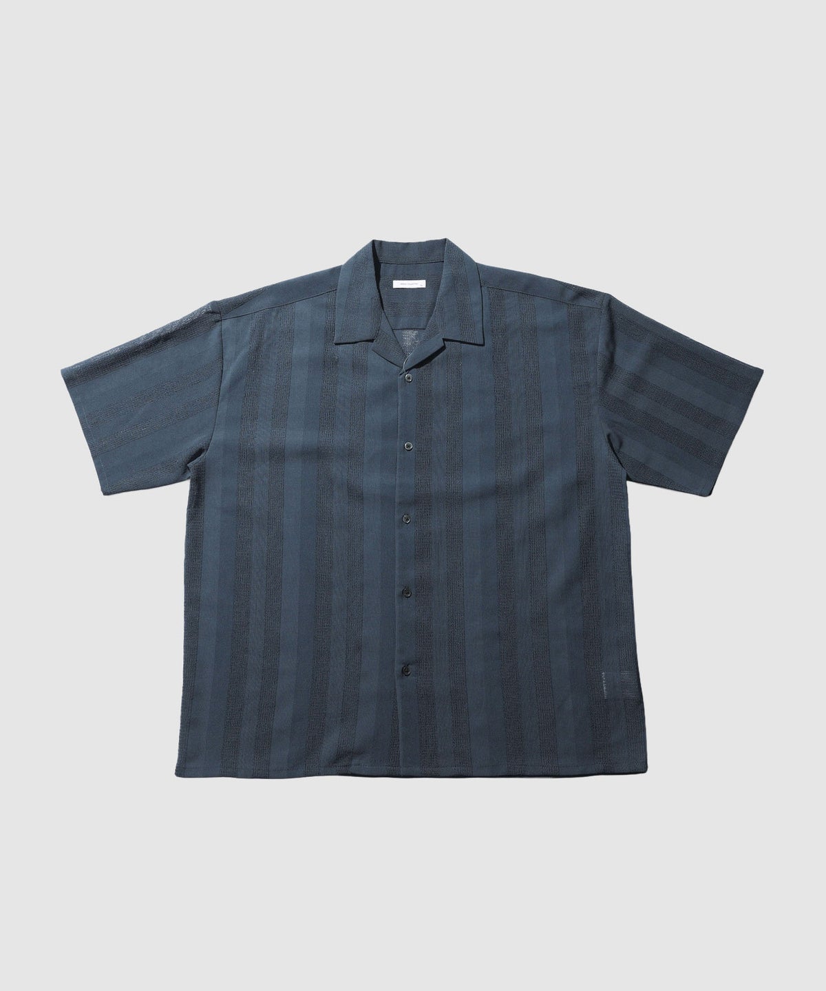 URBAN COLLECTION ストライプ 無地オープンカラーシャツ メンズ