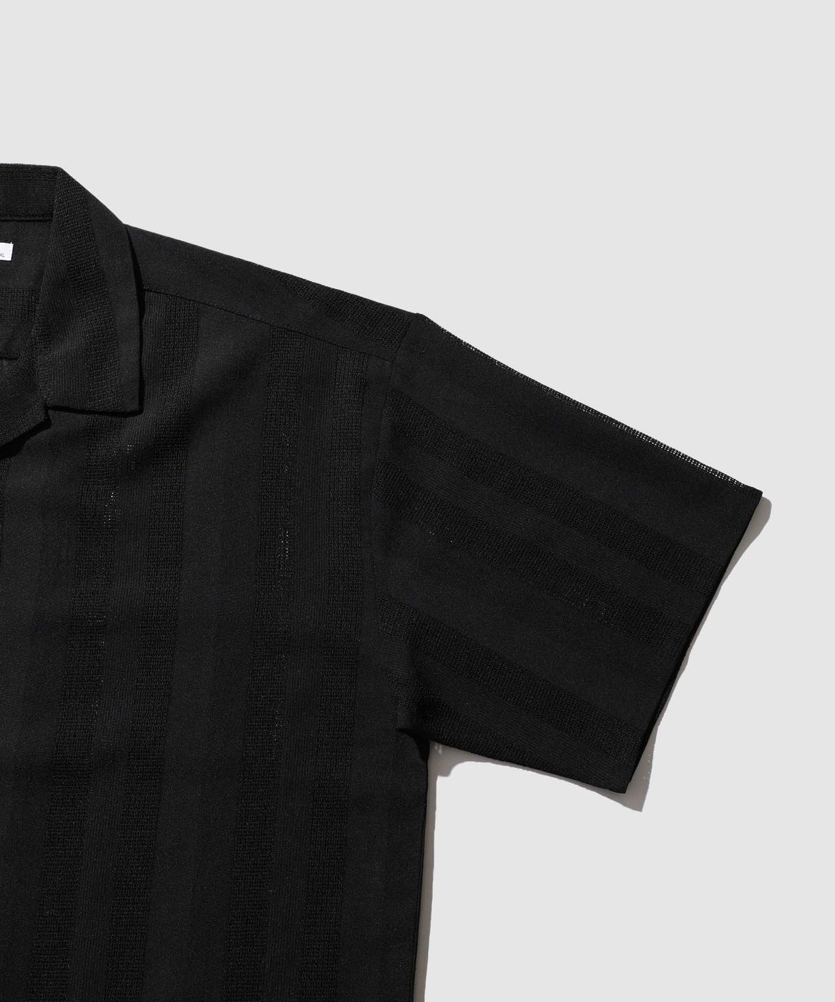 URBAN COLLECTION ストライプ 無地オープンカラーシャツ メンズ