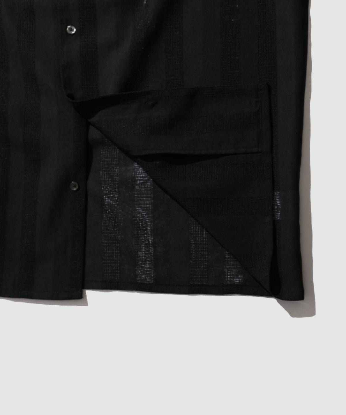 URBAN COLLECTION ストライプ 無地オープンカラーシャツ メンズ