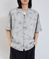 URBAN COLLECTION ストライプ 総柄オープンカラーシャツ メンズ商品サムネイル-2