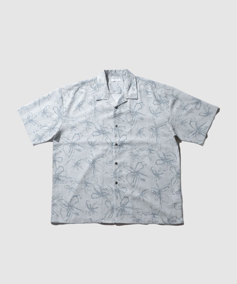 URBAN COLLECTION ストライプ 総柄オープンカラーシャツ メンズ商品画像-5