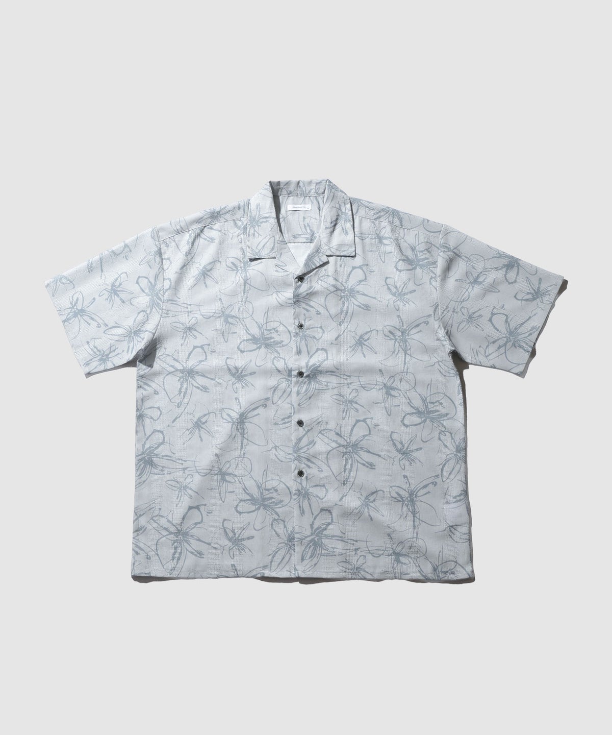 URBAN COLLECTION ストライプ 総柄オープンカラーシャツ メンズ