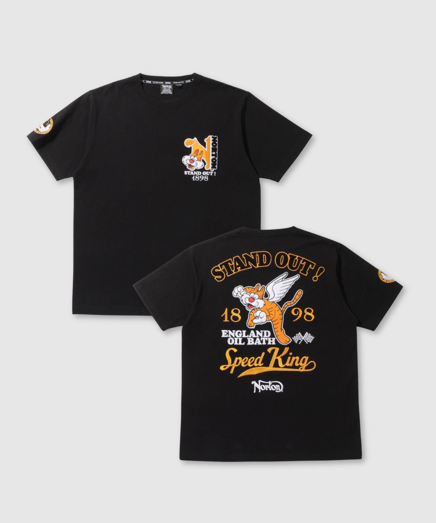Norton ウイングドタイガーTシャツ メンズ