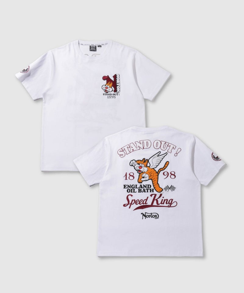 Norton ウイングドタイガーTシャツ メンズ メール便 対応商品商品画像-2