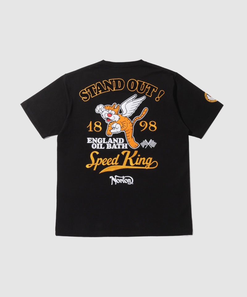 Norton ウイングドタイガーTシャツ メンズ メール便 対応商品商品画像-4