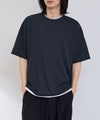 URBAN COLLECTION 杢調梨地 ボックスシルエット フェイクレイヤードTシャツ メンズ メール便 対応商品商品サムネイル-1