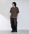 URBAN COLLECTION 杢調梨地 ボックスシルエット フェイクレイヤードTシャツ メンズ メール便 対応商品商品サムネイル-16