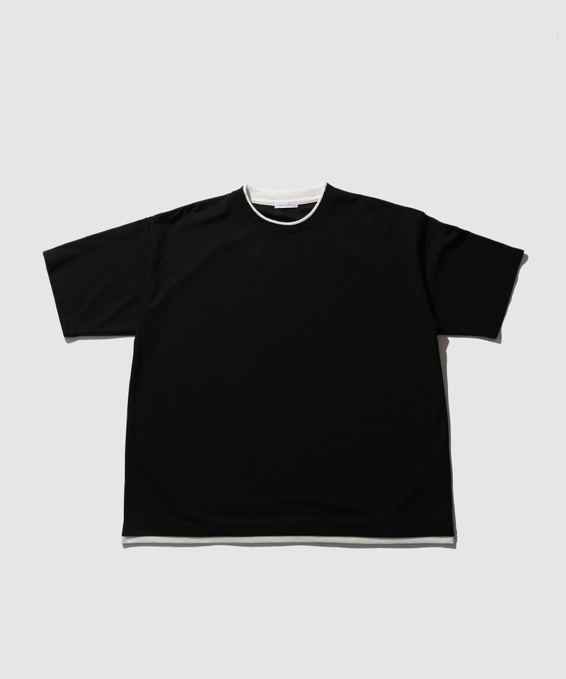 URBAN COLLECTION  杢調梨地 ボックスシルエット フェイクレイヤードTシャツ メンズ メール便 対応商品商品画像-19