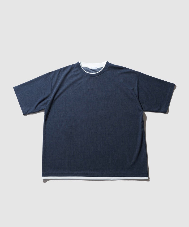 URBAN COLLECTION  杢調梨地 ボックスシルエット フェイクレイヤードTシャツ メンズ メール便 対応商品商品画像-20
