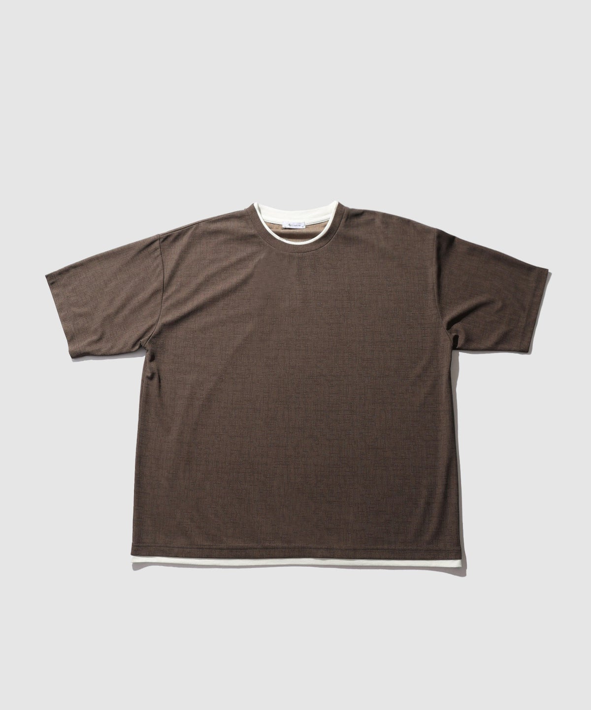 URBAN COLLECTION 杢調梨地 ボックスシルエット フェイクレイヤードTシャツ メンズ メール便 対応商品