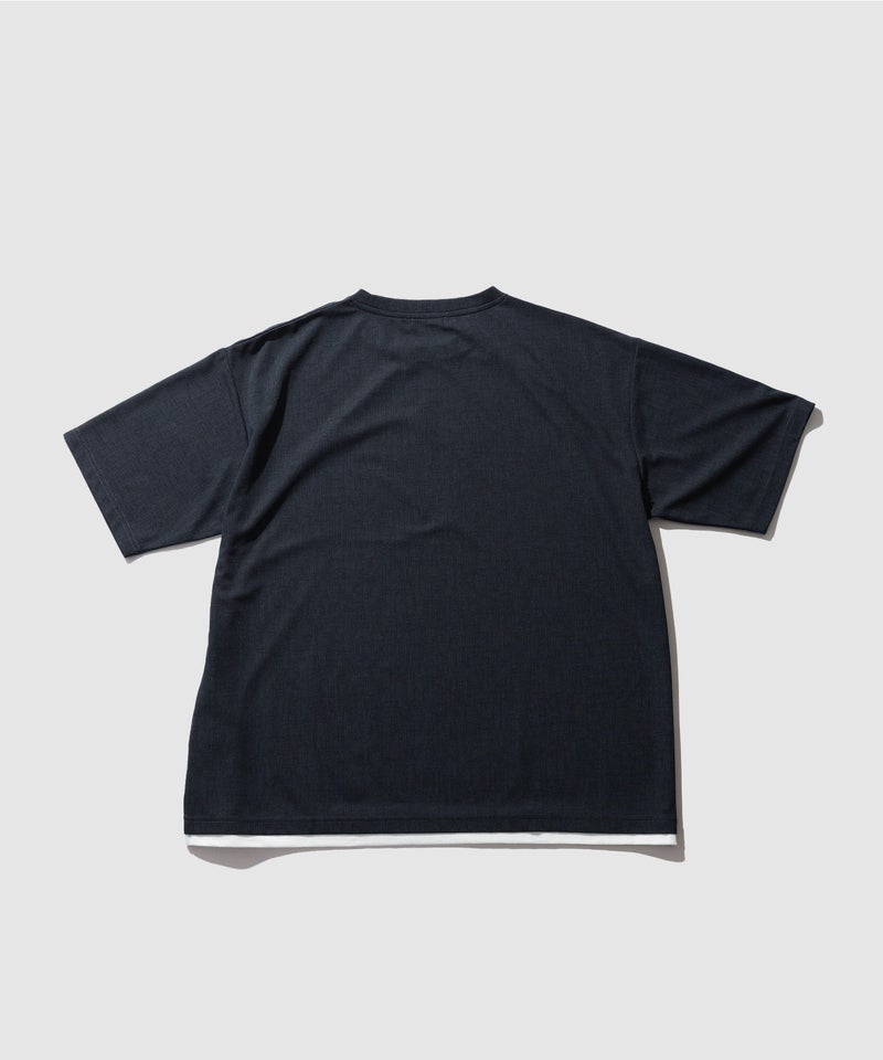 URBAN COLLECTION  杢調梨地 ボックスシルエット フェイクレイヤードTシャツ メンズ メール便 対応商品商品画像-22
