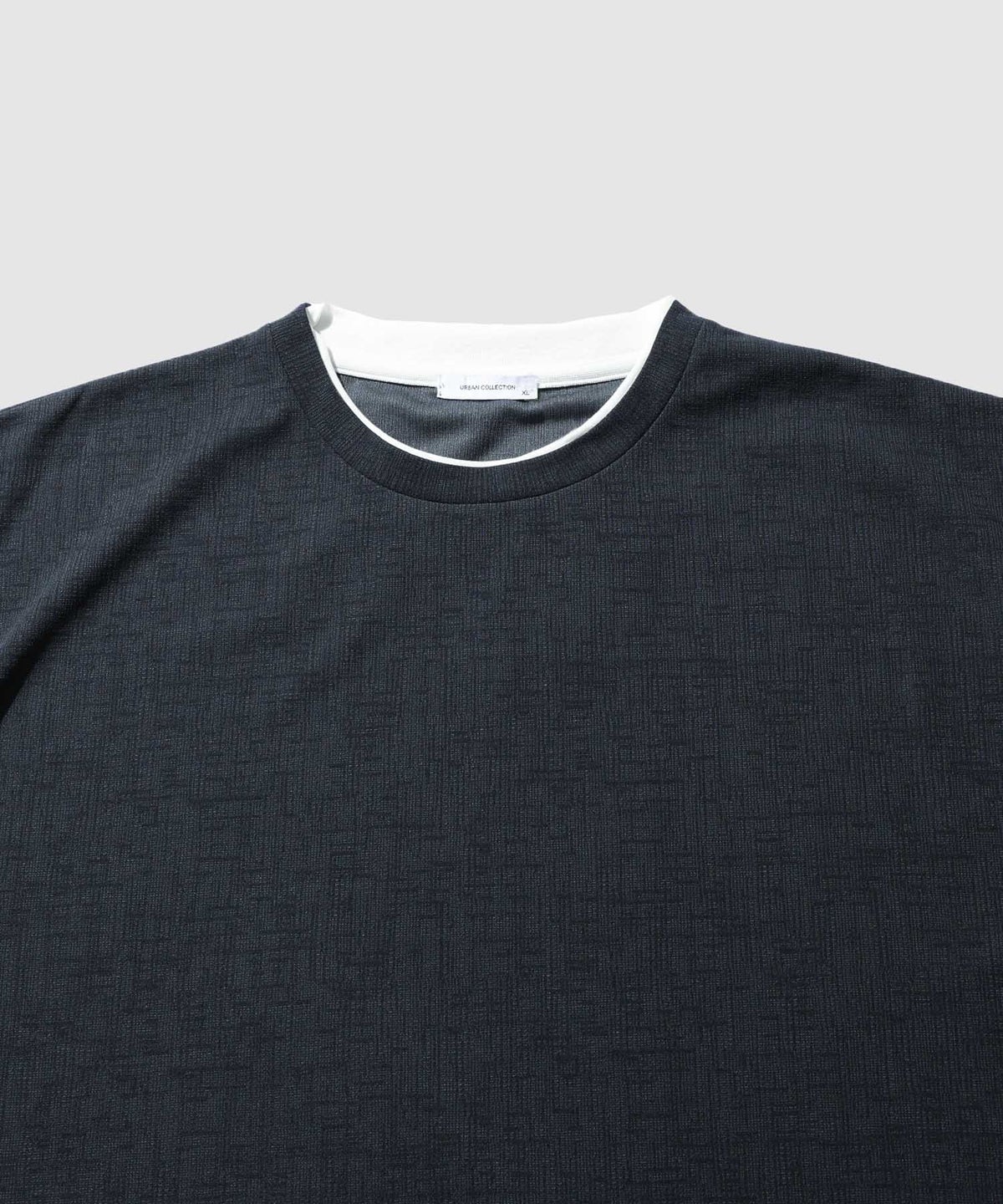 URBAN COLLECTION 杢調梨地 ボックスシルエット フェイクレイヤードTシャツ メンズ メール便 対応商品