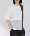 URBAN COLLECTION 天竺 異素材ブロック切替 ルーズシルエットTシャツ メンズ メール便 対応商品商品サムネイル-6
