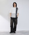 URBAN COLLECTION 天竺 異素材ブロック切替 ルーズシルエットTシャツ メンズ メール便 対応商品商品サムネイル-7
