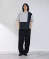 URBAN COLLECTION  天竺 異素材ブロック切替 ルーズシルエットTシャツ メンズ メール便 対応商品商品サムネイル-10